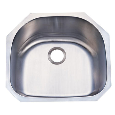 Gourmetier KUD24219BN Undermount Single Bowl Kitchen Sink Kitchen Sink Kingston Brass Default Title